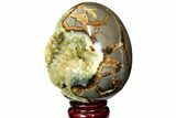 Calcite Crystal Filled Septarian Geode Egg - Utah #114324-2